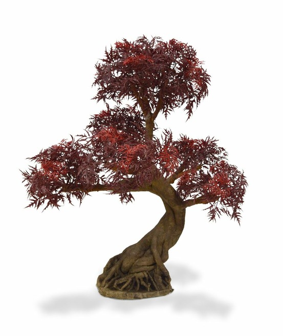 Ming aralia uv bonsaï artificielle burgundy 90 cm