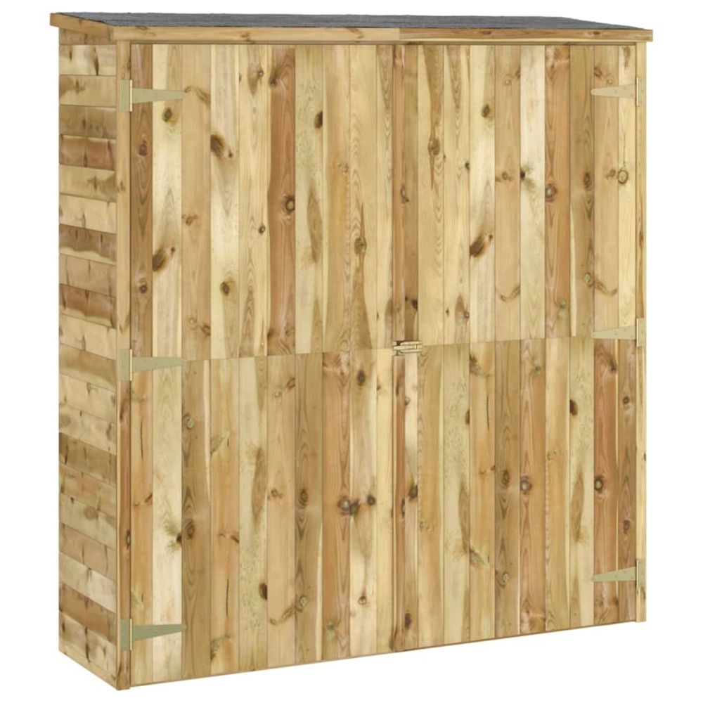 Abri à outils de jardin 163x50x171 cm bois de pin solide