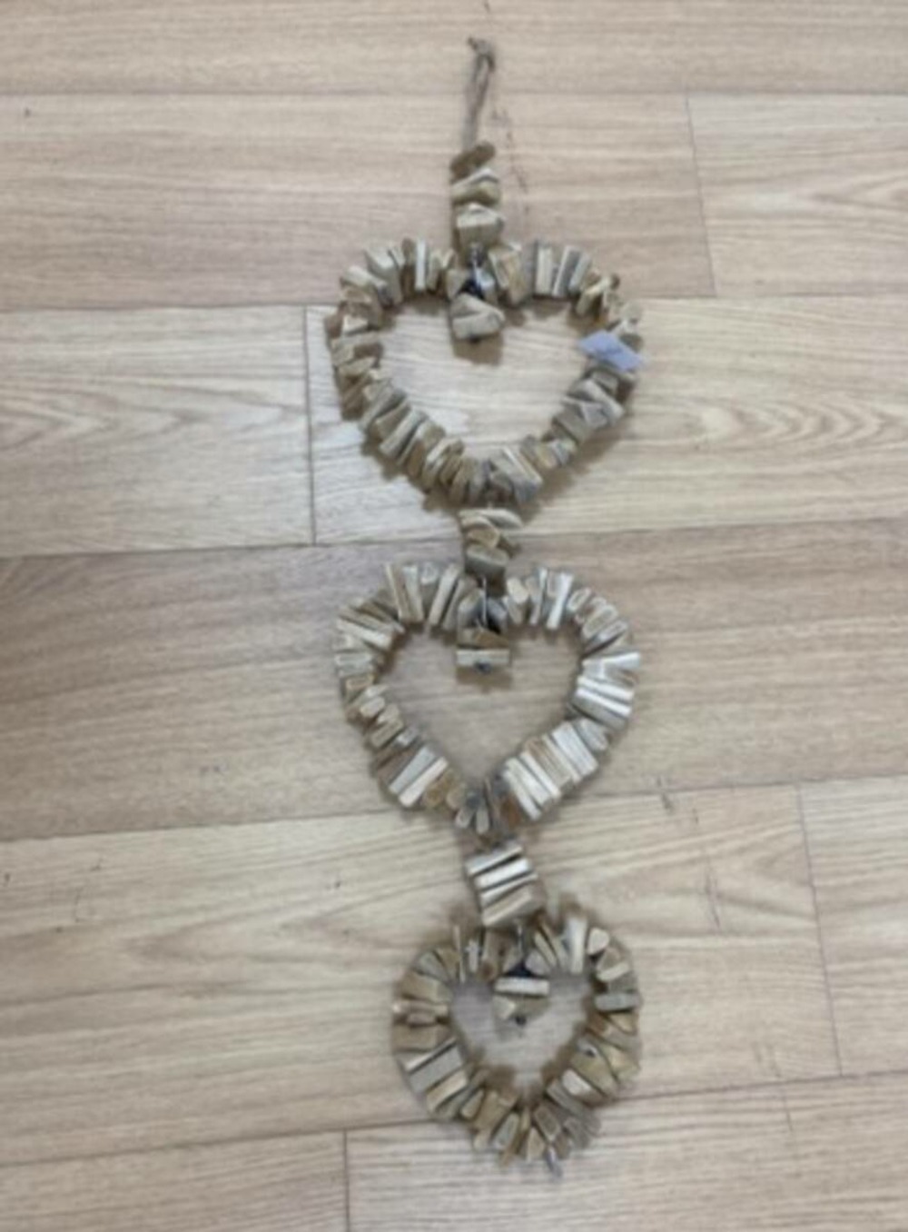 Décoration murale coeur agnes h94cm en bois