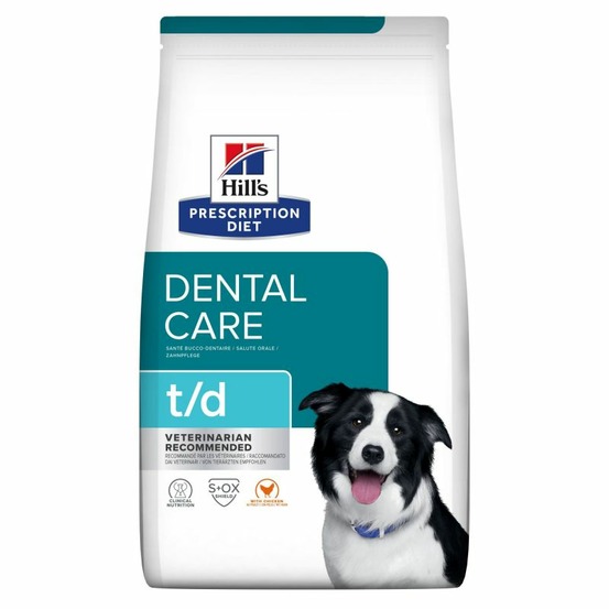 Croquettes chien adult prescription diets t/d dental - hill's 4 kg