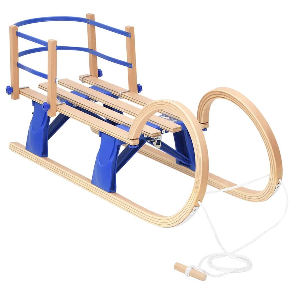 Traîneau pliable avec dossier 110 cm contreplaqué