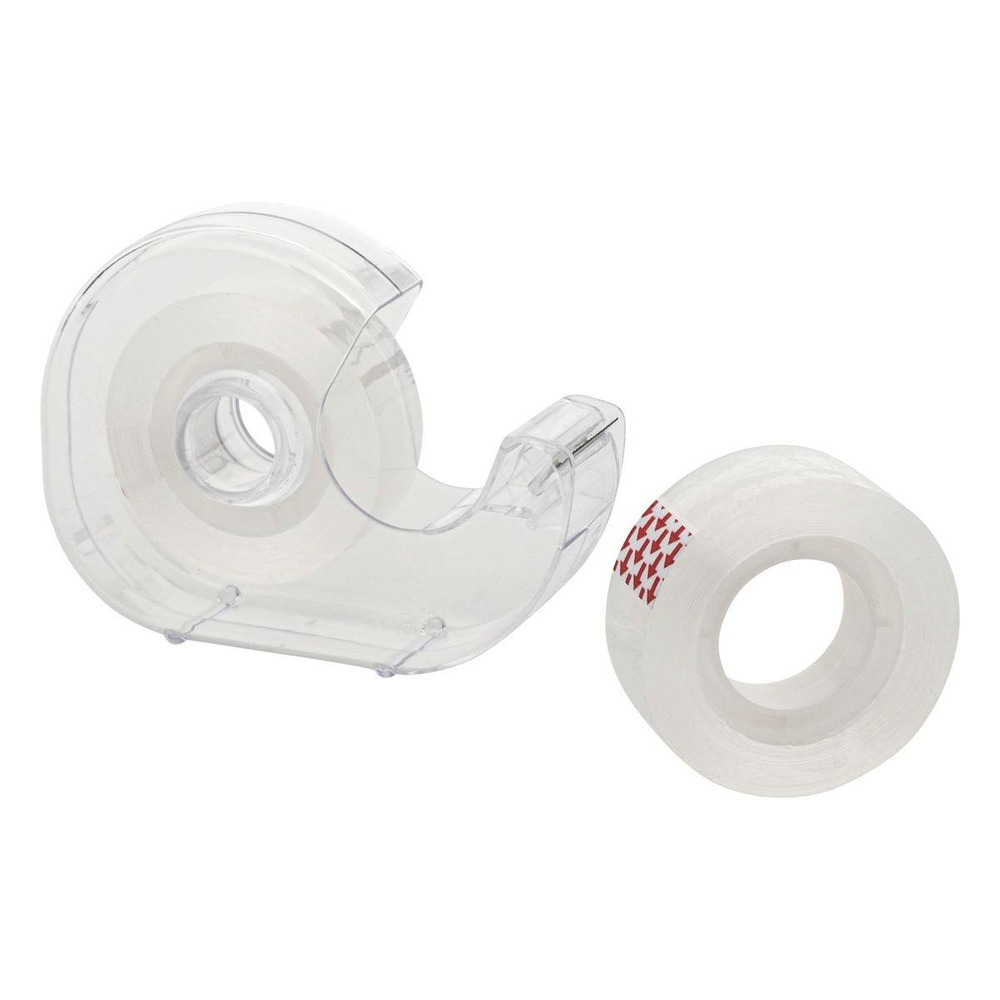 Lot de 2 ruban adhésif l.25m transparent
