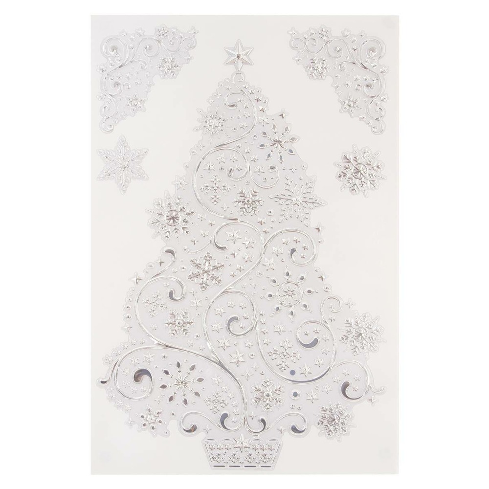 Sticker métal argent 30x45