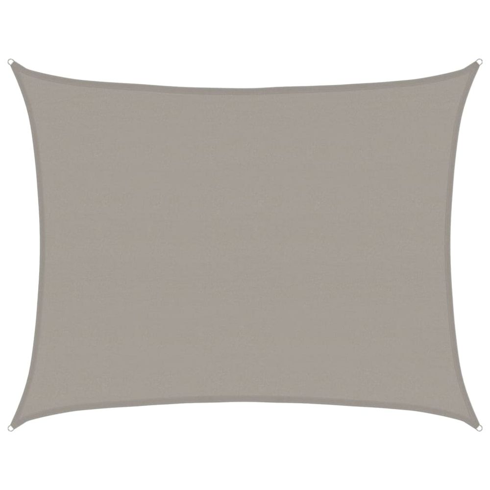 Voile d'ombrage 160 g/m² rectangulaire gris clair 6x7 m pehd