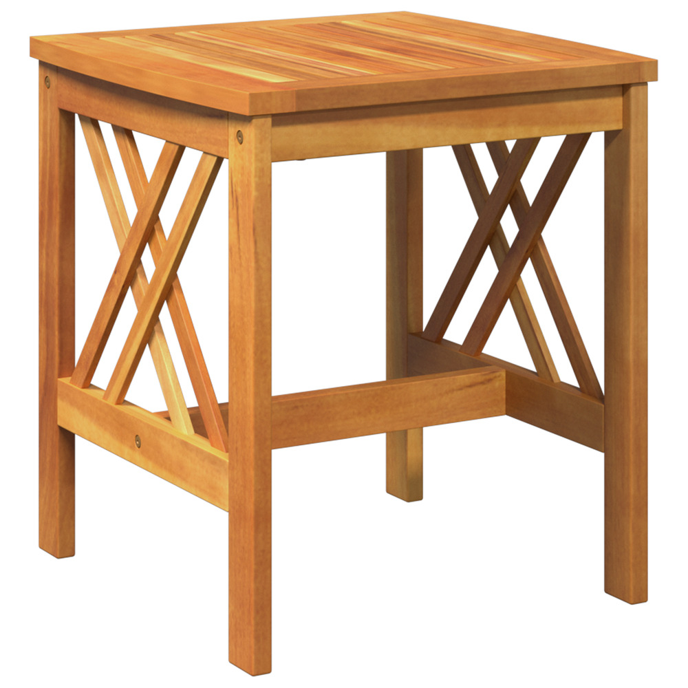 Ensemble de salon de jardin 3 pièces avec coussins en bois d'acacia massif