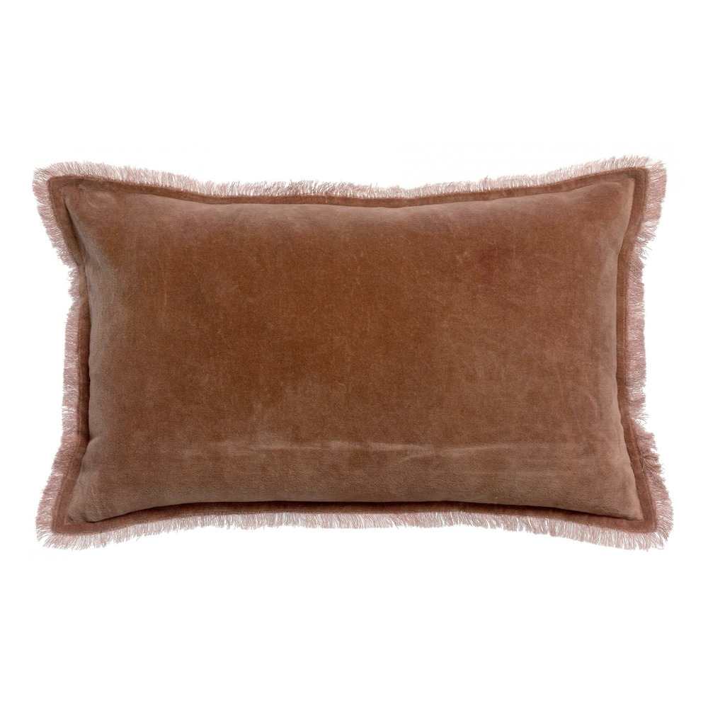 Coussin uni fara bois de rose 30 x 50 cm