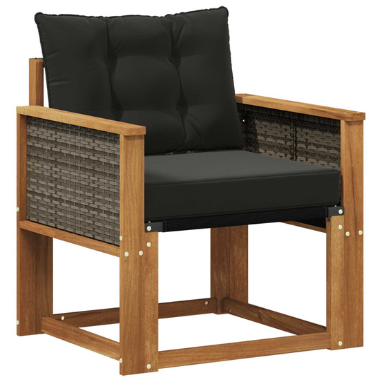 Sofa de milieu extérieur bois d'acacia massif naturel