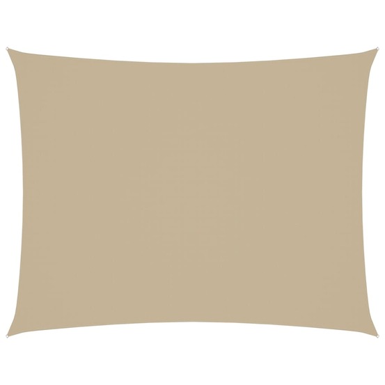 Voile de parasol tissu oxford rectangulaire 2x3,5 m beige