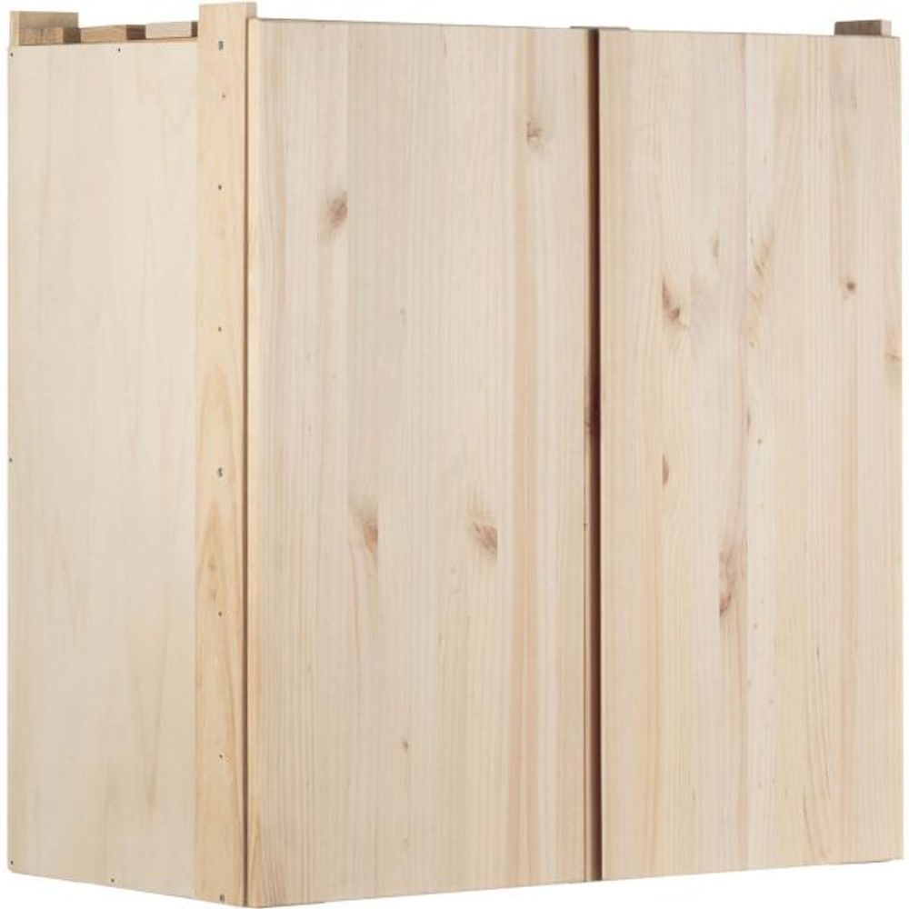 Armoire de rangement en pin massif nova 76.5 x 40.5 x 79.5 cm