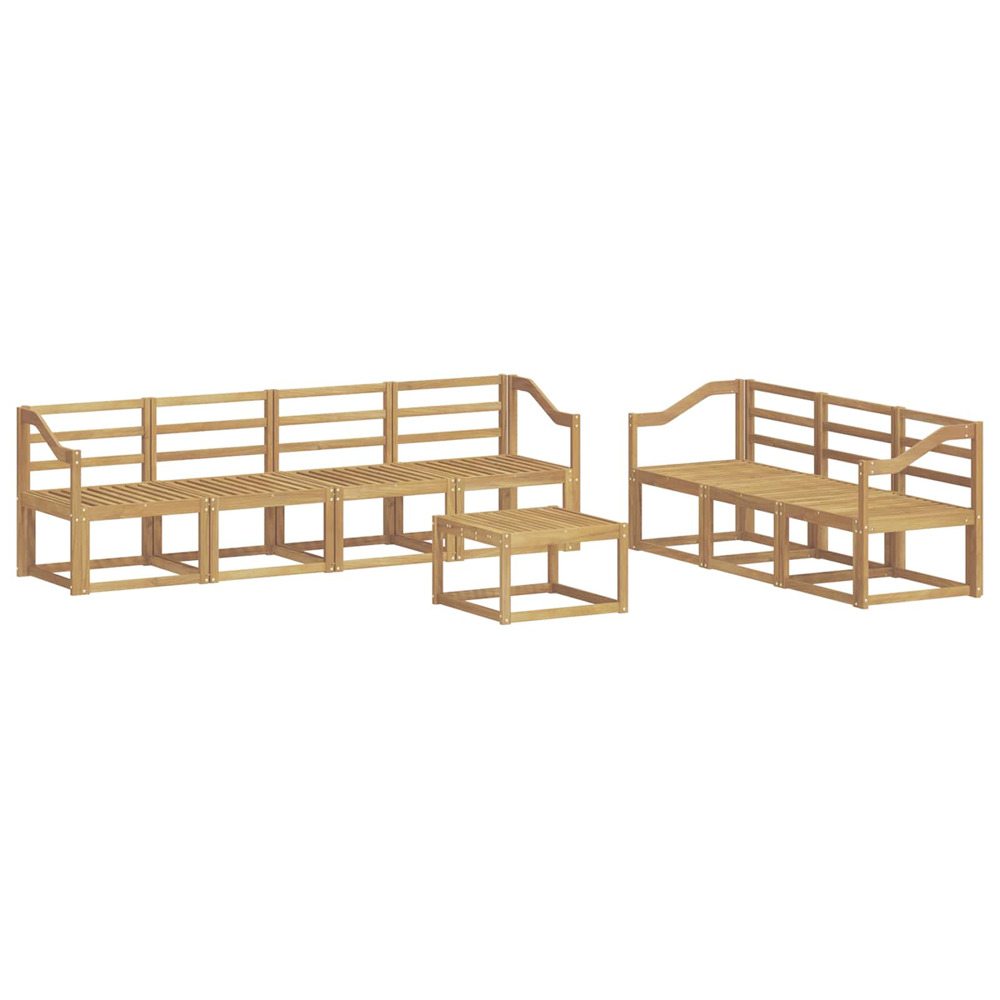 Ensemble de canapés d'extérieur 8 pcs blanc 59 x 59 x 37 cm