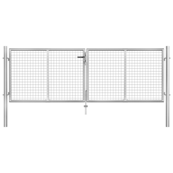 PORTE DE JARDIN ACIER GALVAN 7-(864209)