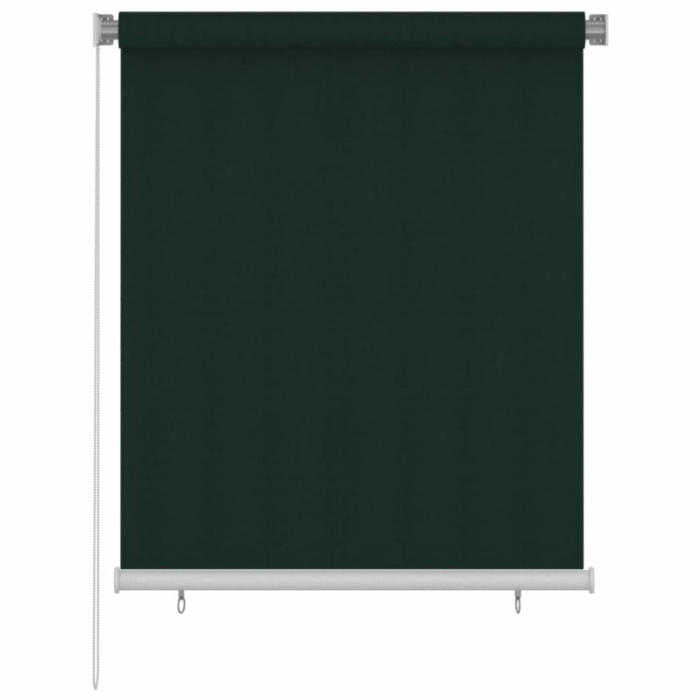 Store roulant d'extérieur 120x140 cm vert foncé pehd