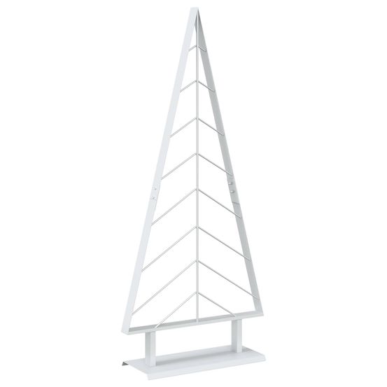 Sapin de noël en métal avec support kuopio 125 cm acier blanc