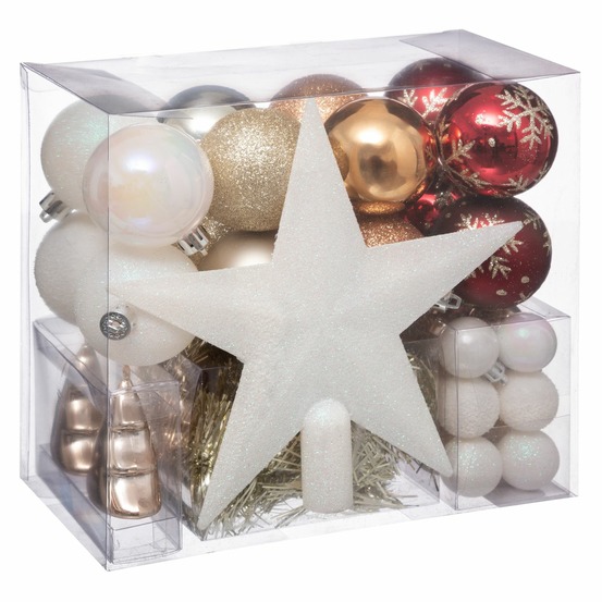Kit décoration pour sapin de noël - 44 pièces