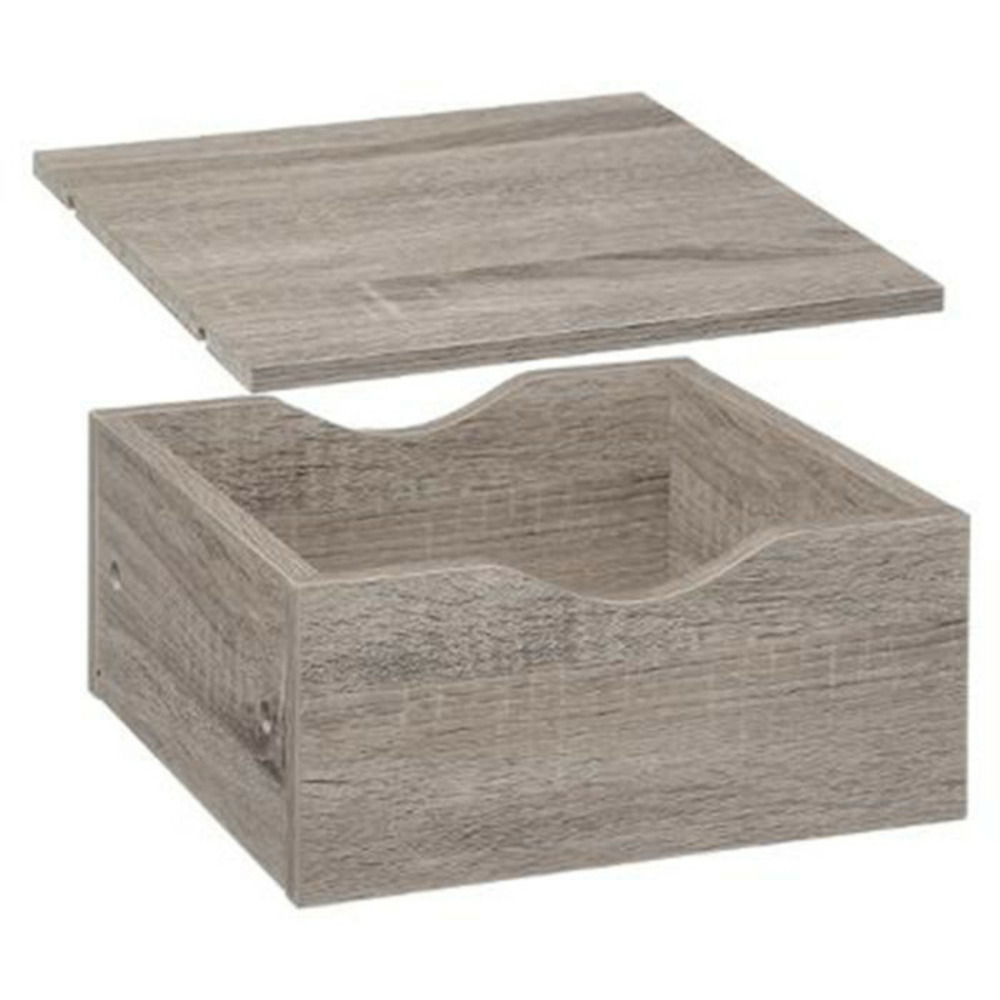 Tiroir & étagère pour meuble mix n'modul 31cm gris
