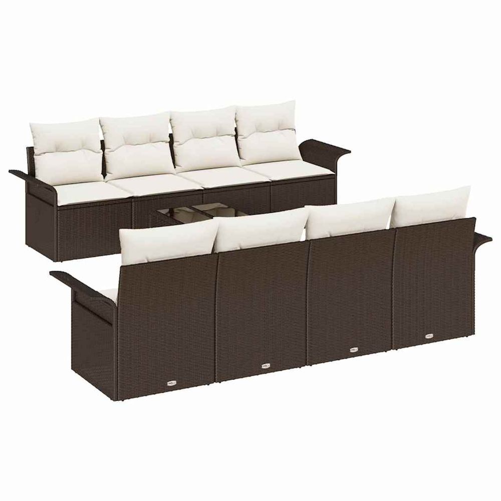 Ensemble de canapé de jardin 9 pc 8-nombre de places