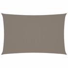 Voile toile d'ombrage parasol tissu oxford rectangulaire 3 x 6 m taupe