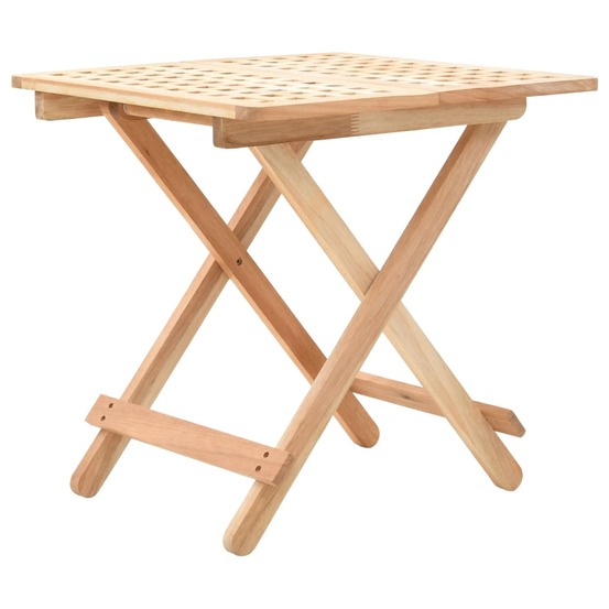 Table d'appoint pliante 50x50x49cm noyer