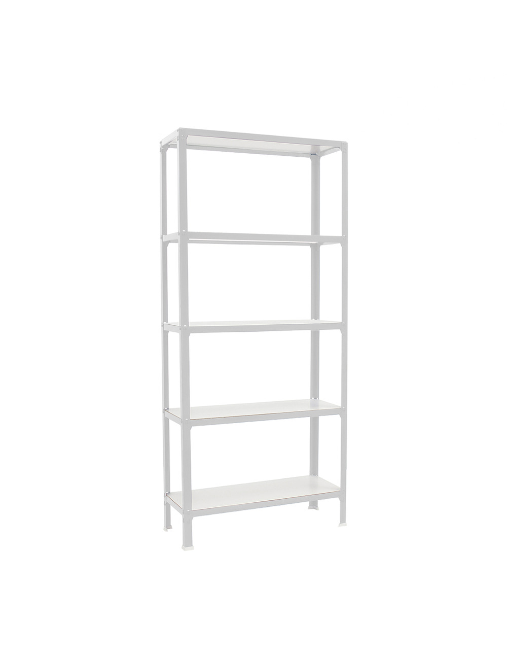 Etagère légère sans vis simonhome click wood mini 5/300 blanc/blanc blanc 1800x800x300 - simonrack