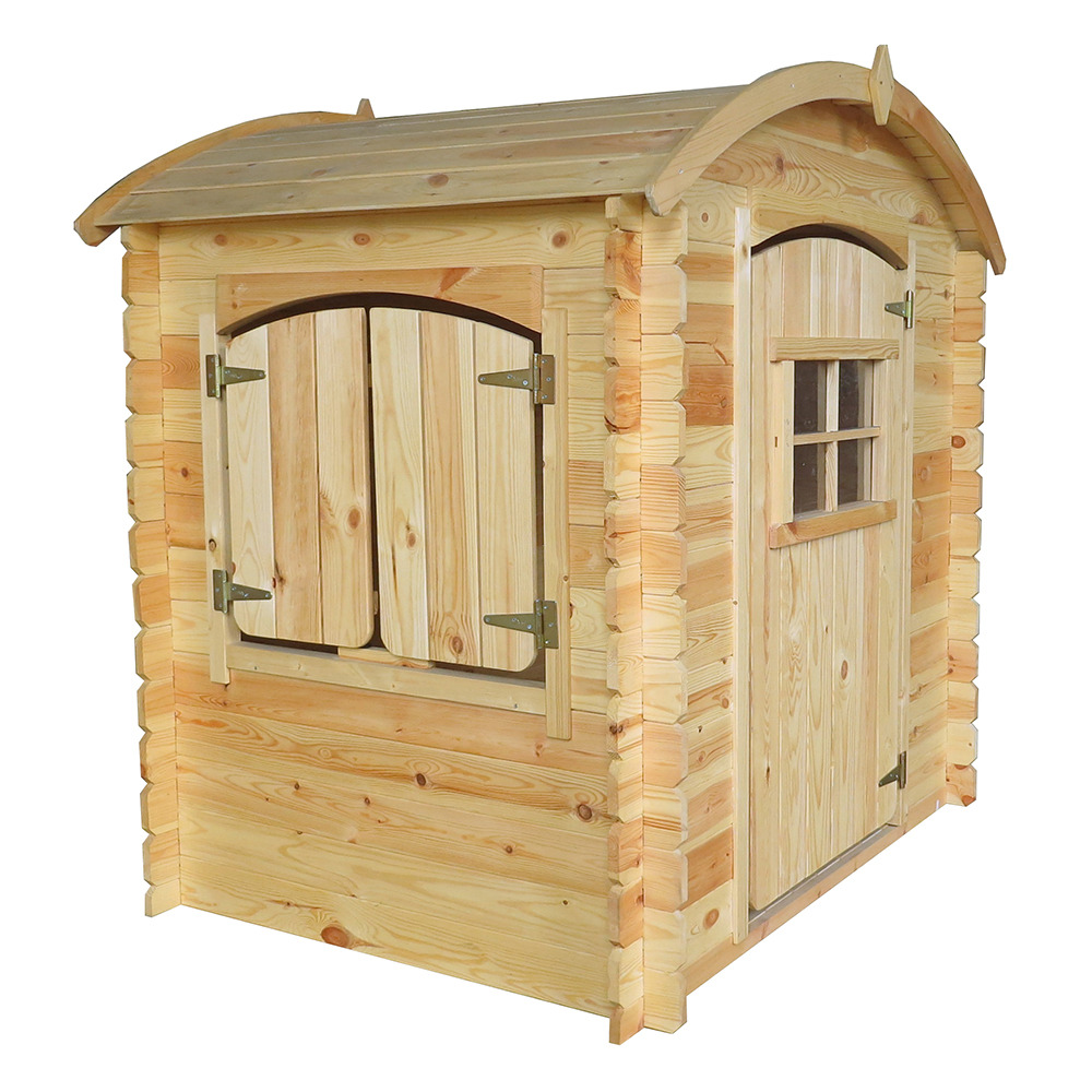 Maison en bois pour enfants - 1.1m2 - 112 x 146 cm - avec plancher - m505