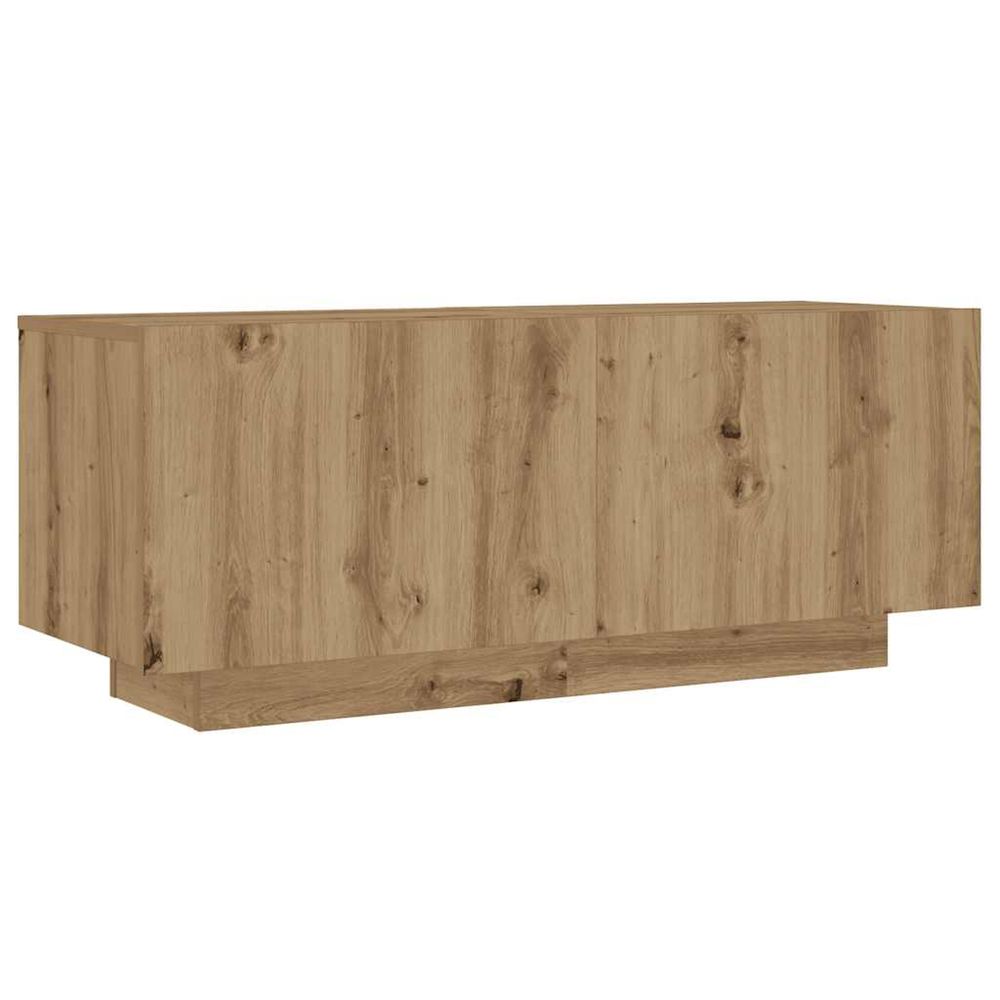 Table de chevet chêne artisanal 100x35x40 cm bois d’ingénierie