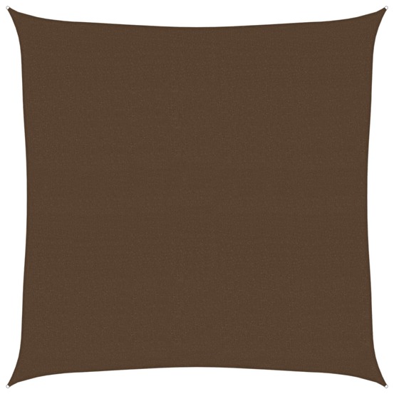 Voile d'ombrage 160 g/m² marron 7x7 m pehd