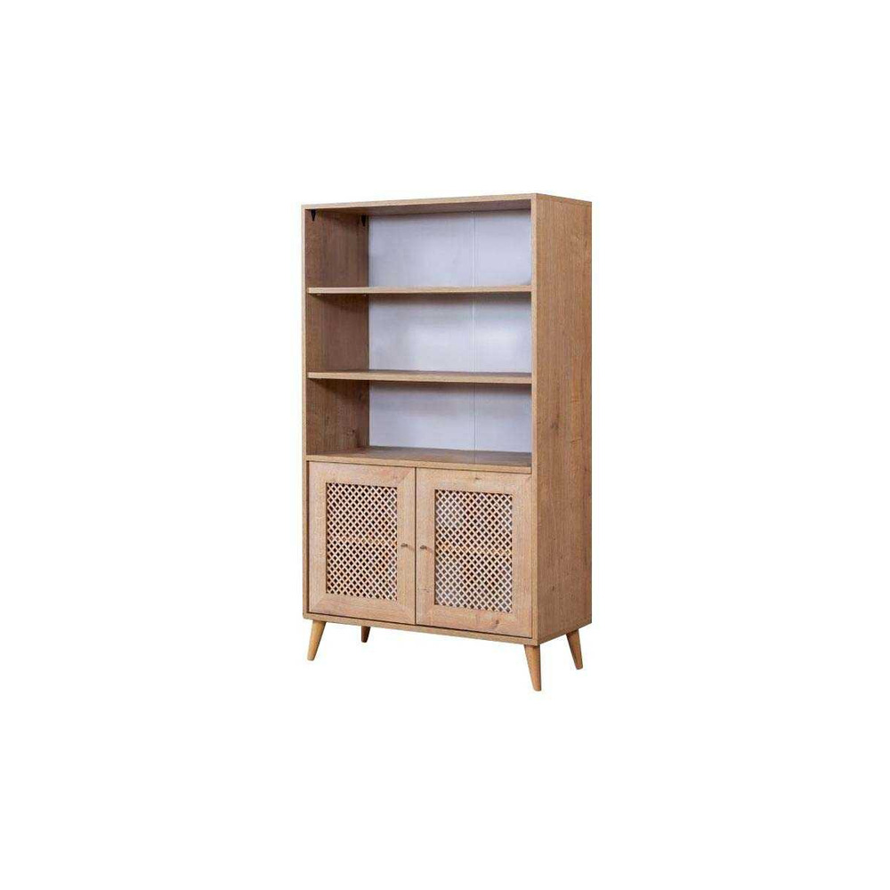 Buffet 2 portes et étagères en aggloméré goose