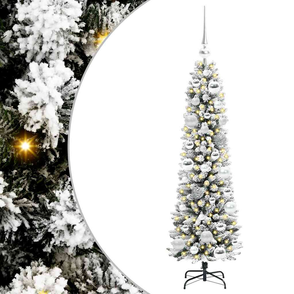 Sapin de noël artificiel blanc 120 cm pvc, métal et plastique