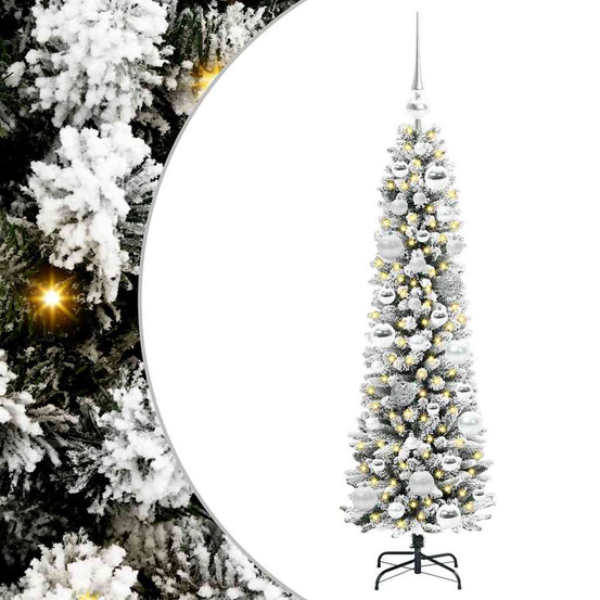 Sapin de noël artificiel blanc 120 cm pvc, métal et plastique