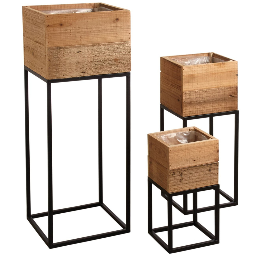 Sellettes jardinières lofty (lot de 3)