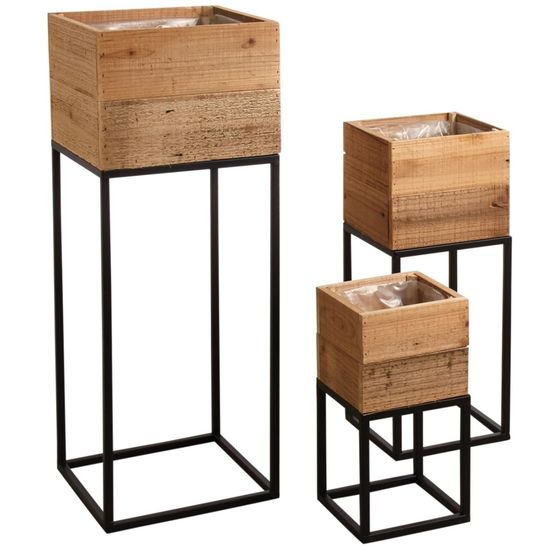 Sellettes jardinières lofty (lot de 3)