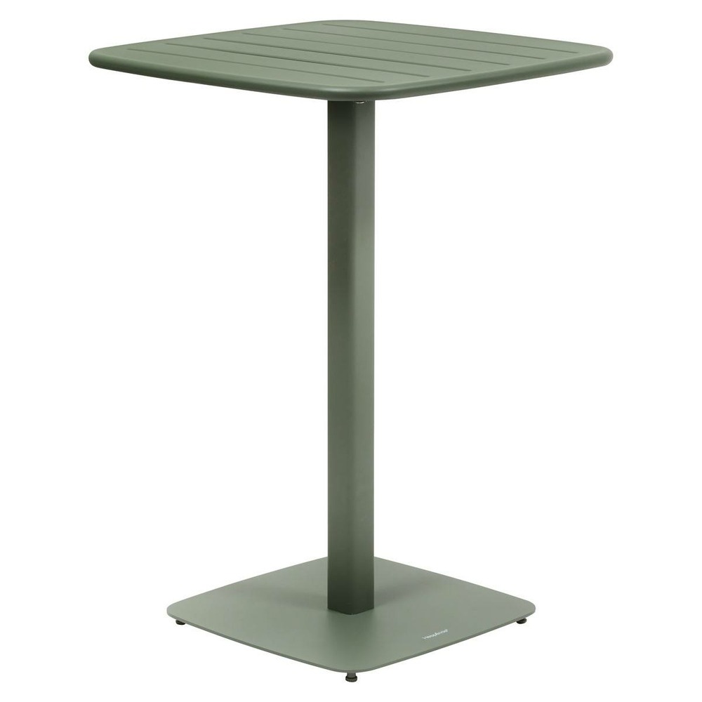 Table haute de jardin 2 places alegoria 70x70cm vert laurier