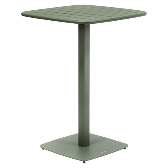 Table haute de jardin 2 places alegoria 70x70cm vert laurier