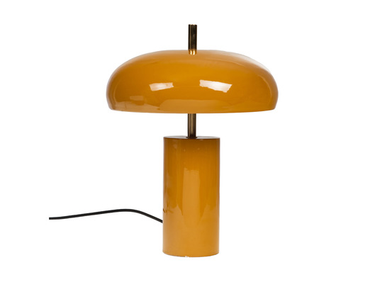 Lampe à poser en métal gabin moutarde