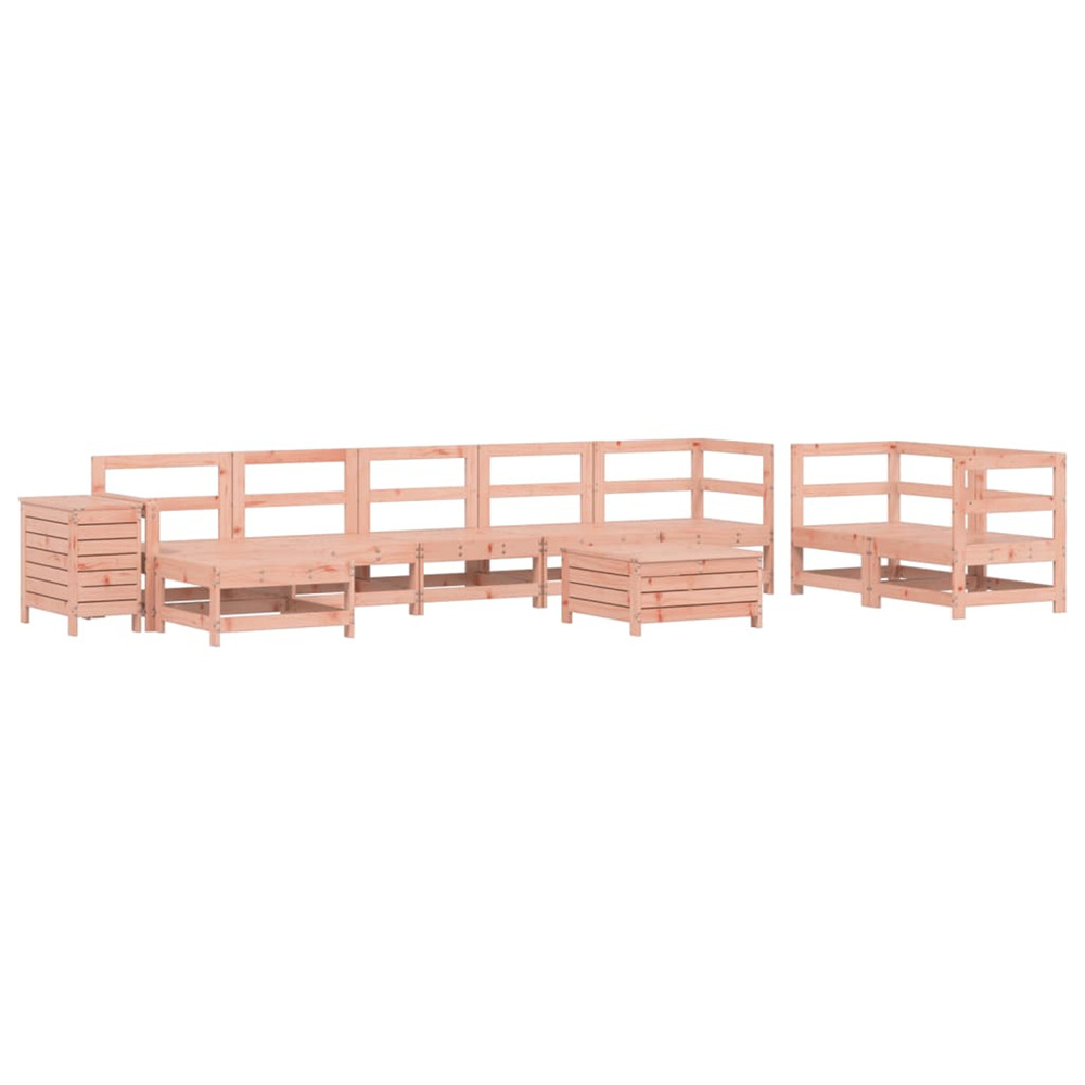 Salon de jardin 10 pcs bois massif sapin de douglas