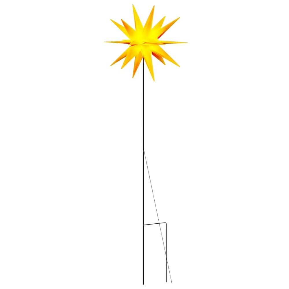 Lumière de noël avec piquet led pliable jaune 57 cm