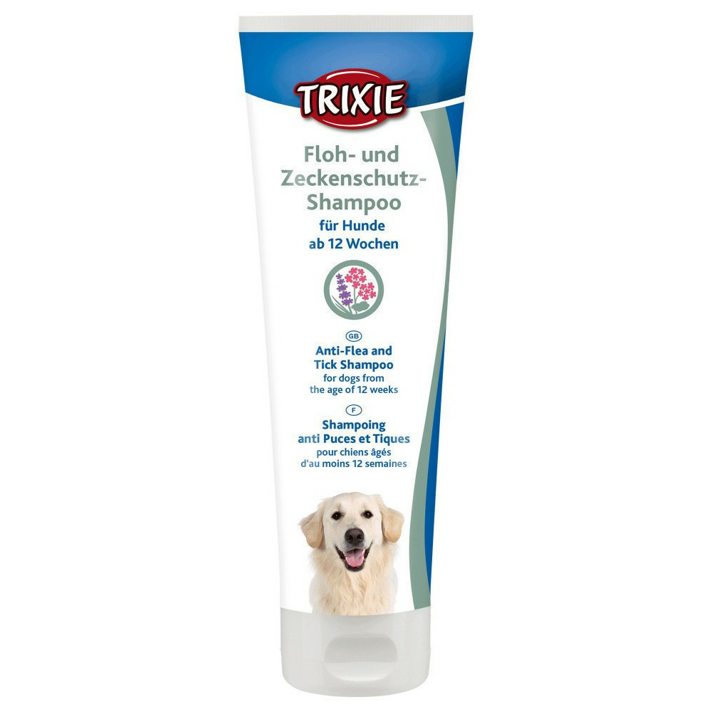 Shampoing antipuces et tiques pour chiens 250 ml