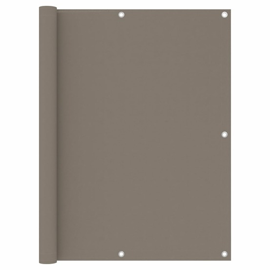 Écran de balcon brise pare vue protection confidentialité taupe 120 x 500 cm tissu oxford