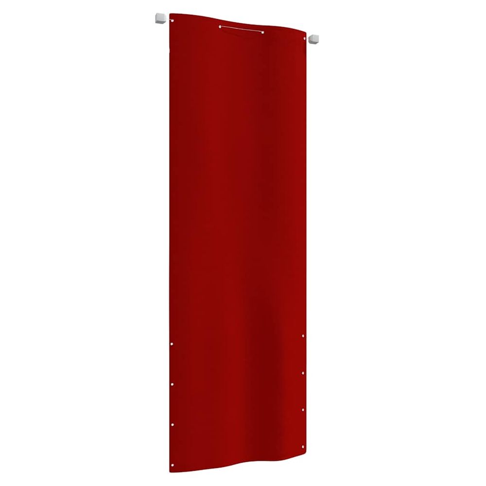 Écran de balcon rouge 80x240 cm tissu oxford