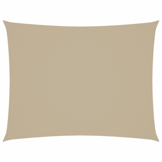 Voile de parasol tissu oxford rectangulaire 3x4 m beige