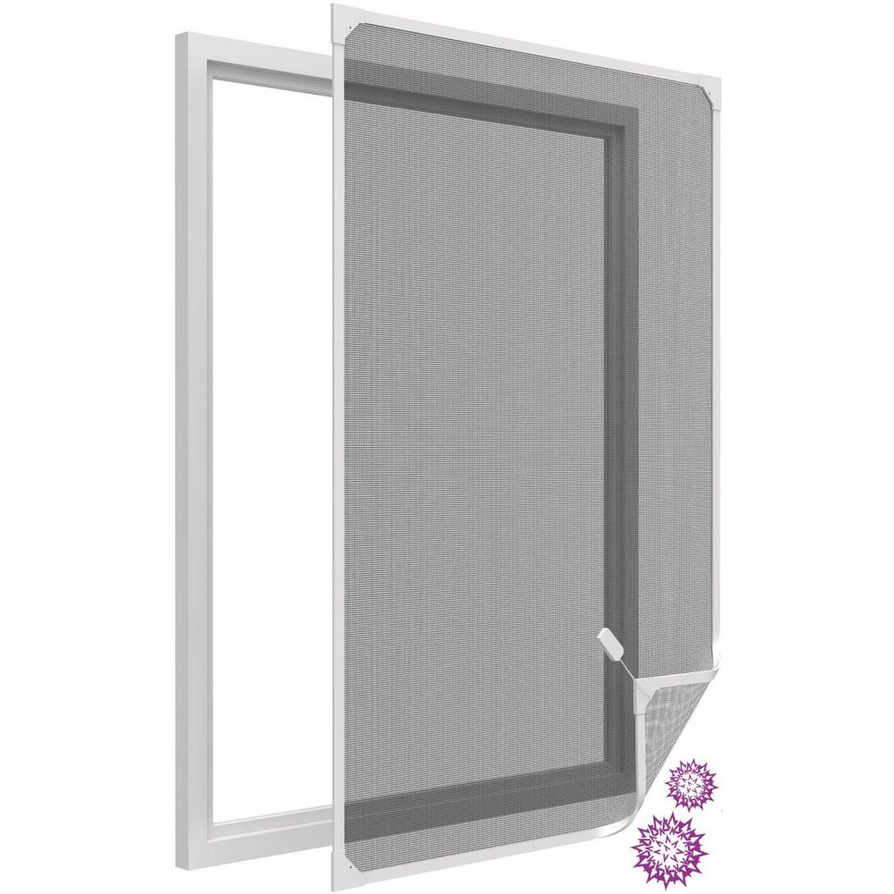 Filtre stop pollen avec cadre magnétique pour fenêtre blanc max 120x140 cm