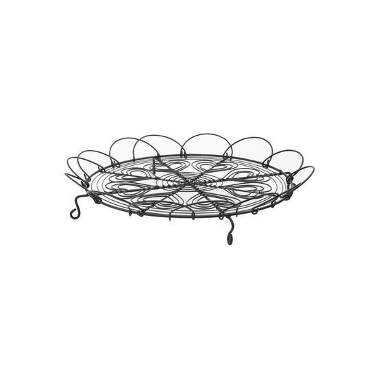 Plateau en métal motifs coeurs