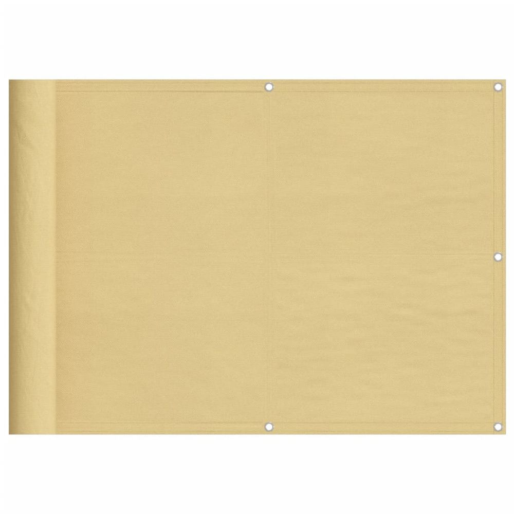 Écran de balcon sable 75x300 cm 100% polyester oxford