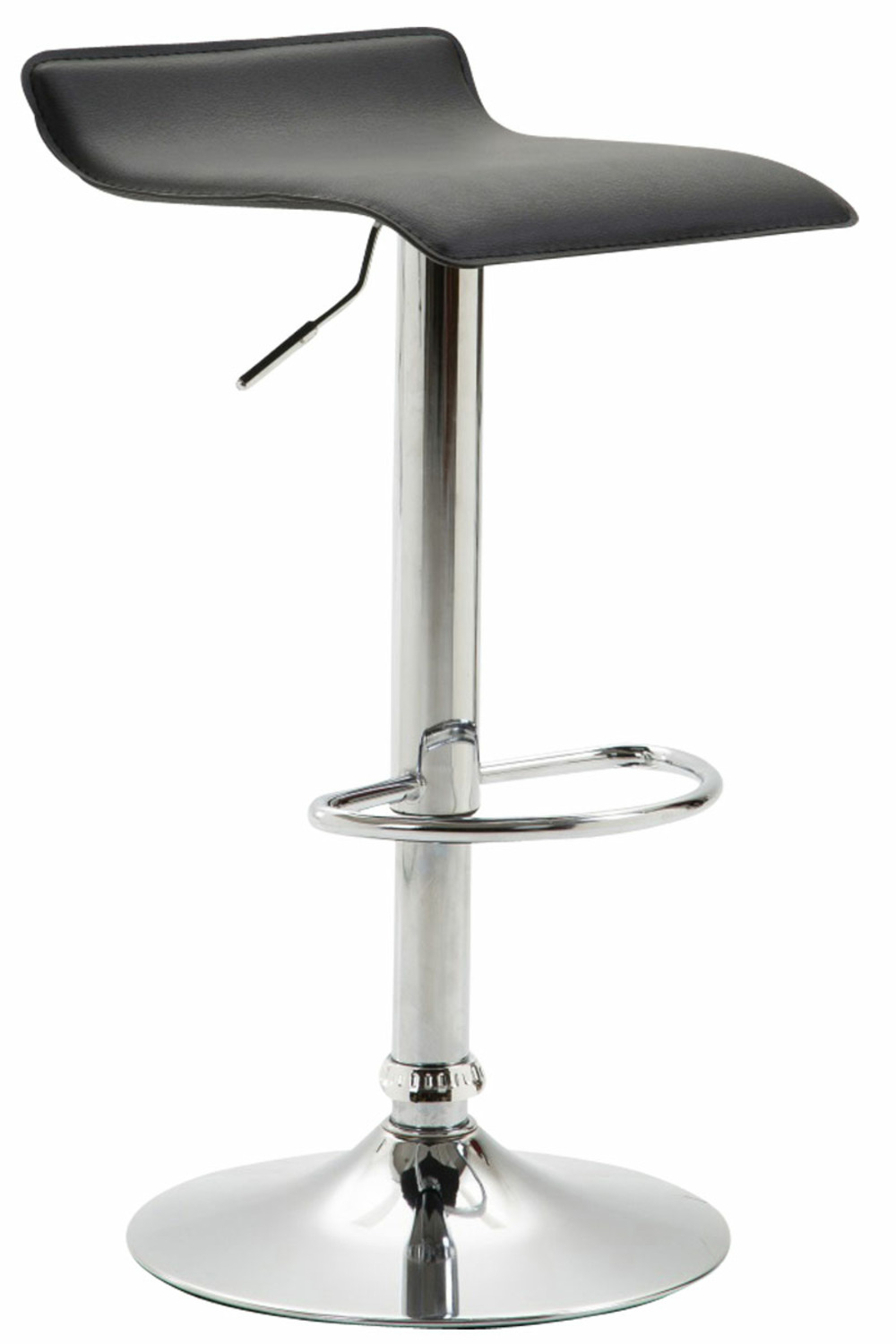 Tabouret de bar dyn v2 cuir synthétique chromé