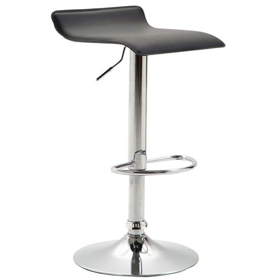 Tabouret de bar dyn v2 cuir synthétique chromé