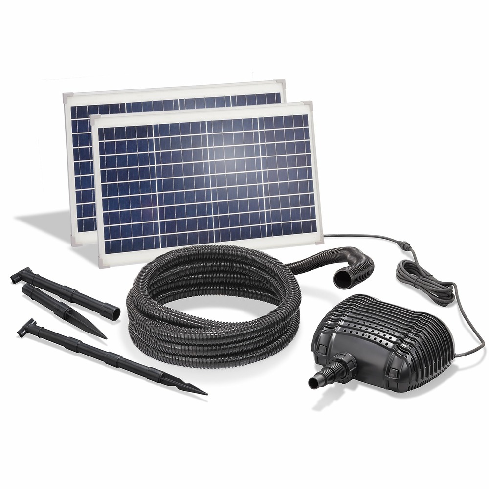 Esotec solar cours d'eau pour étang de jardin 70/3400 pro set complet fontaine 101966