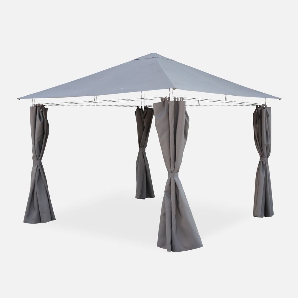 Kit Pièces De Rechange Tente Tonnelle 3x3m - 9 Pièces : Connecteurs D'Angle, Centre & Pieds - Plastique - 11