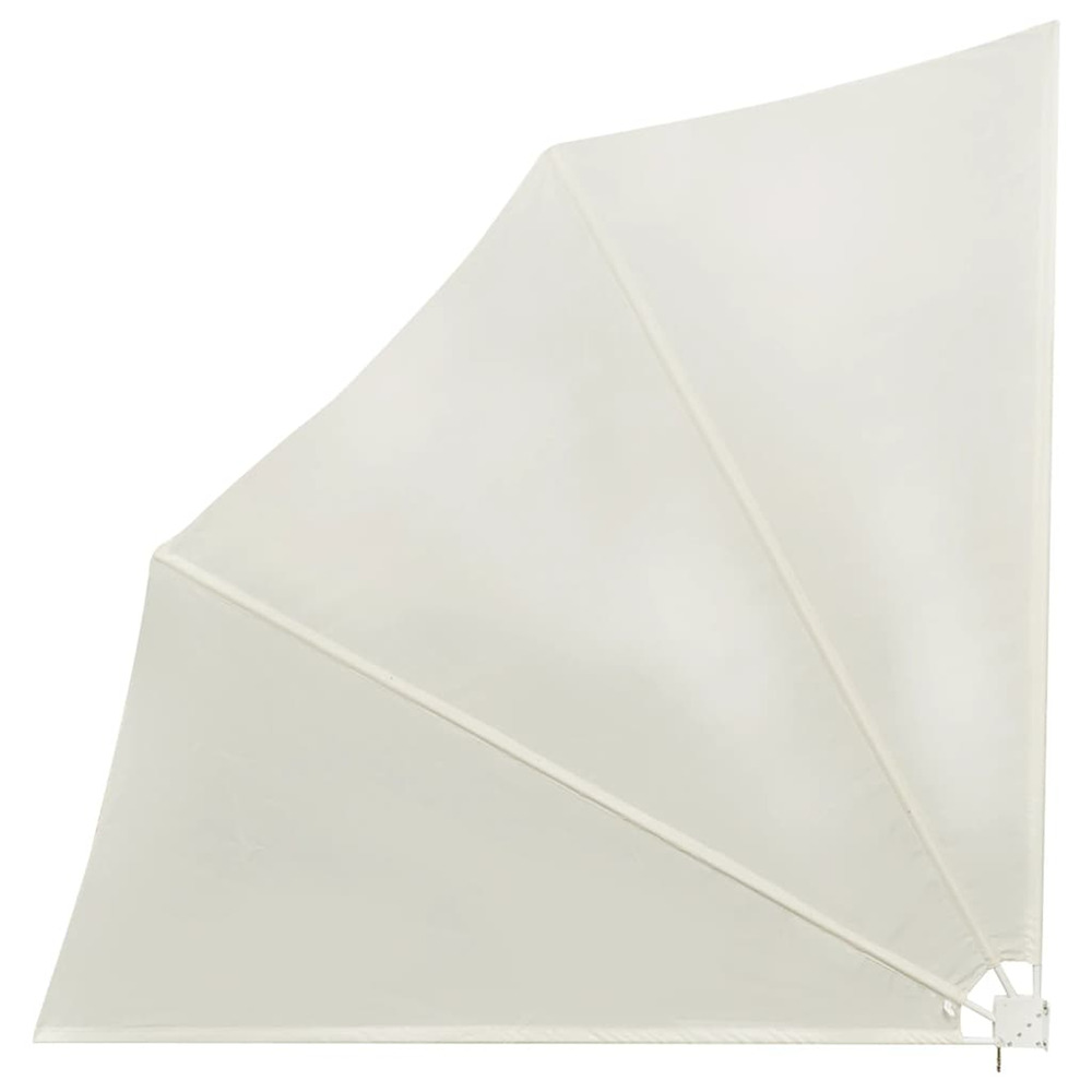 Auvent latéral pliable de balcon crème 140x140 cm
