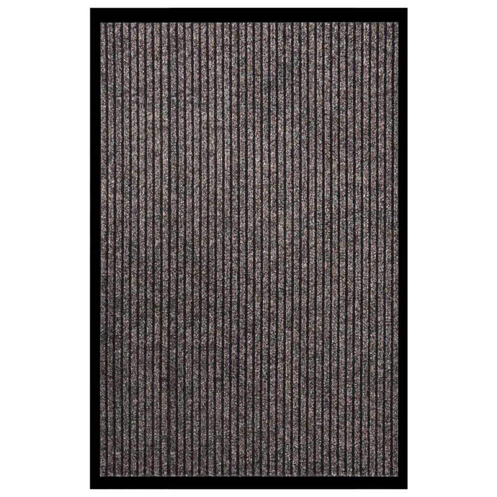 Paillasson rayé beige 80x120 cm