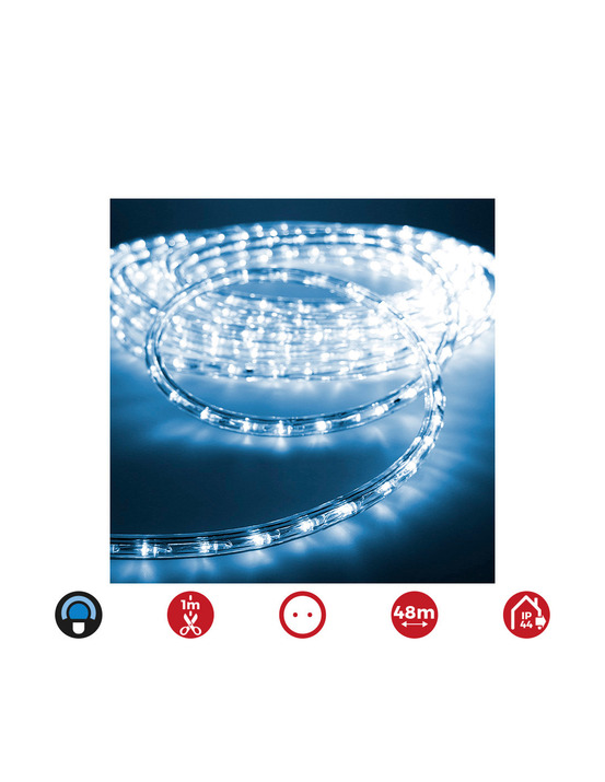 Tube flexiled 48m. 2 voies fixes 30 leds/m bleu